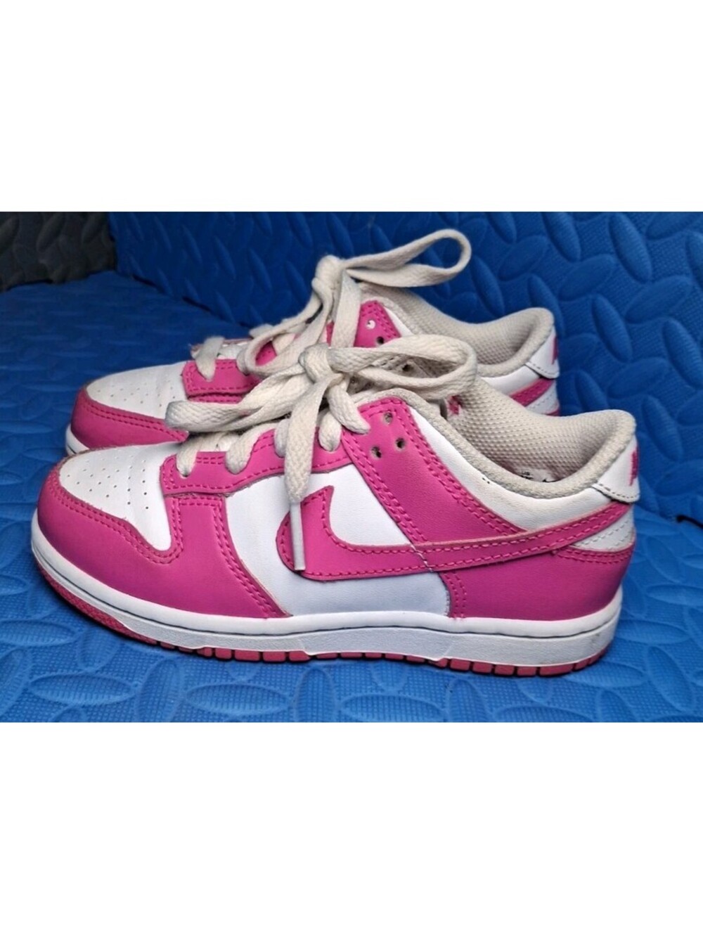 Nike Dunk Low Laser Fuchsia Pre School Size 12C FB9108-102